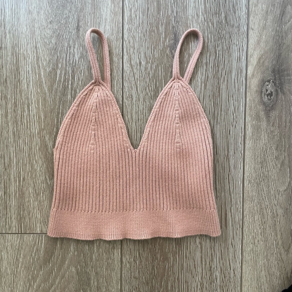 Contour Rib Knit Brami - Picture 2 of 3